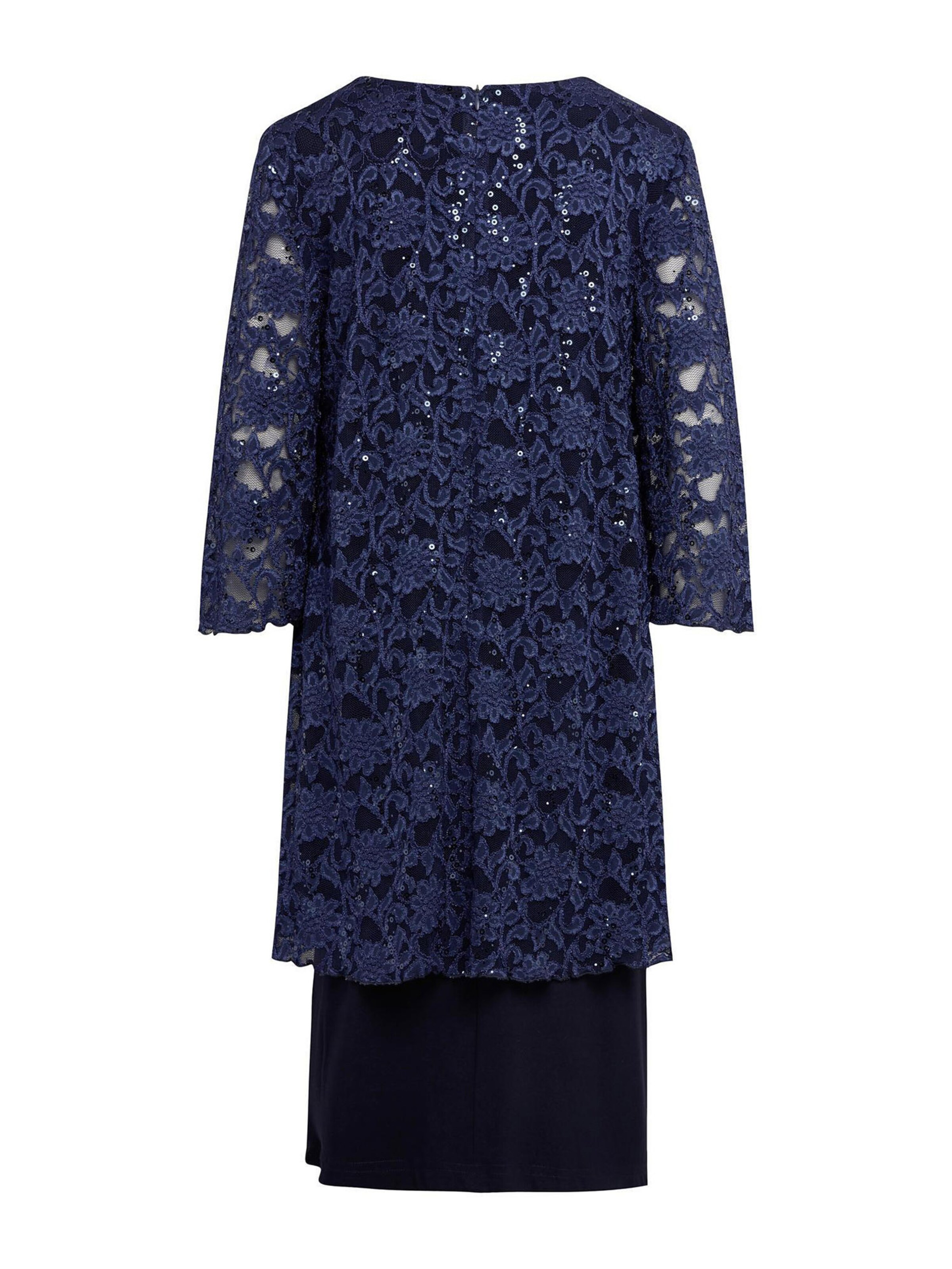 Goldner Cocktailkleid in Blau