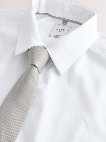 Next Regular fit Button Up Shirt in Grey