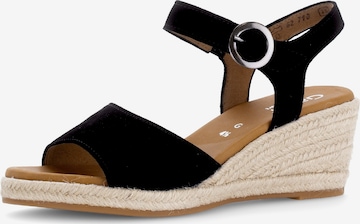 GABOR Sandale in Schwarz: Vorderseite