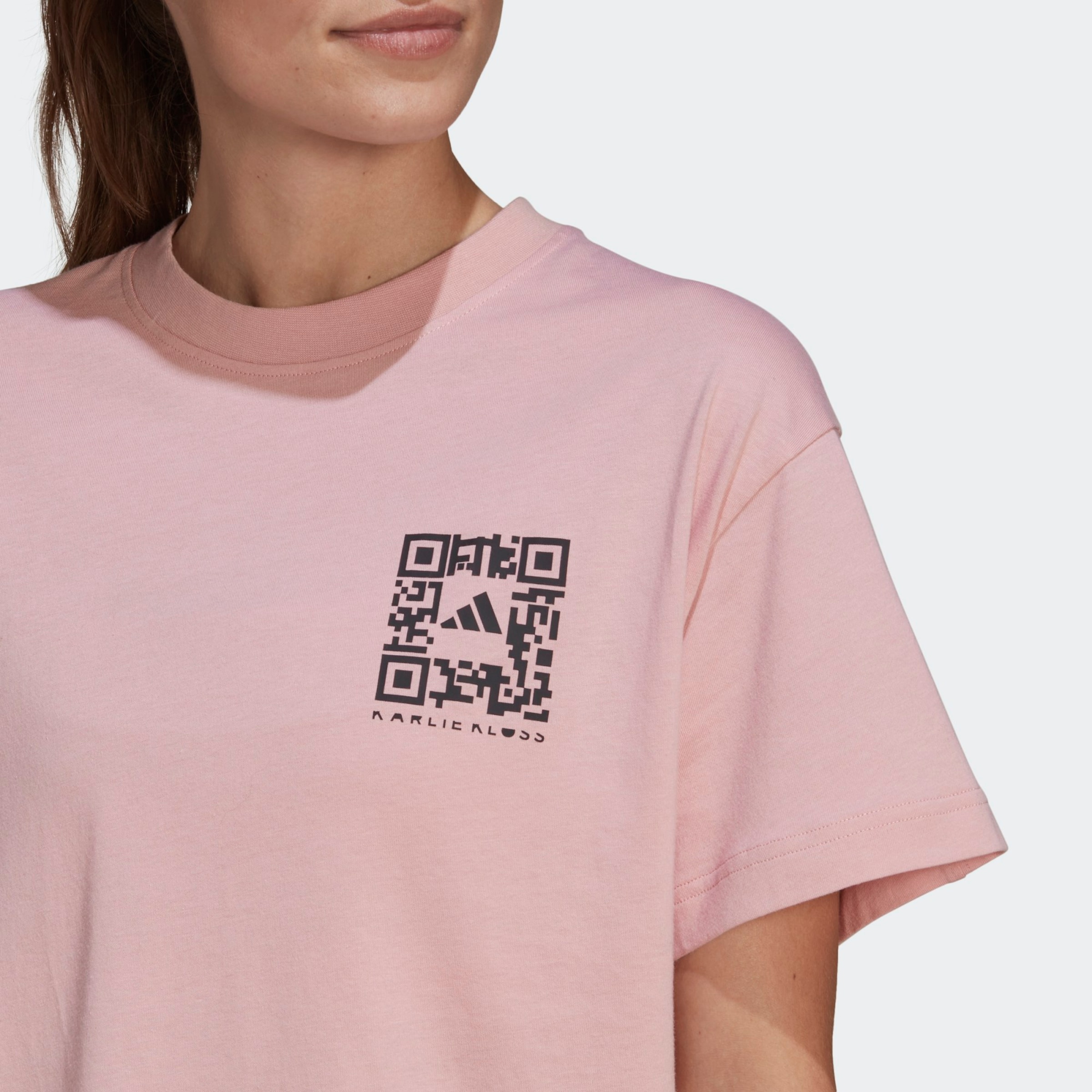 Femme T-shirt fonctionnel Karlie Kloss ADIDAS PERFORMANCE en Rose Ancienne 