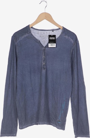 GUESS Langarmshirt S in Blau: predná strana