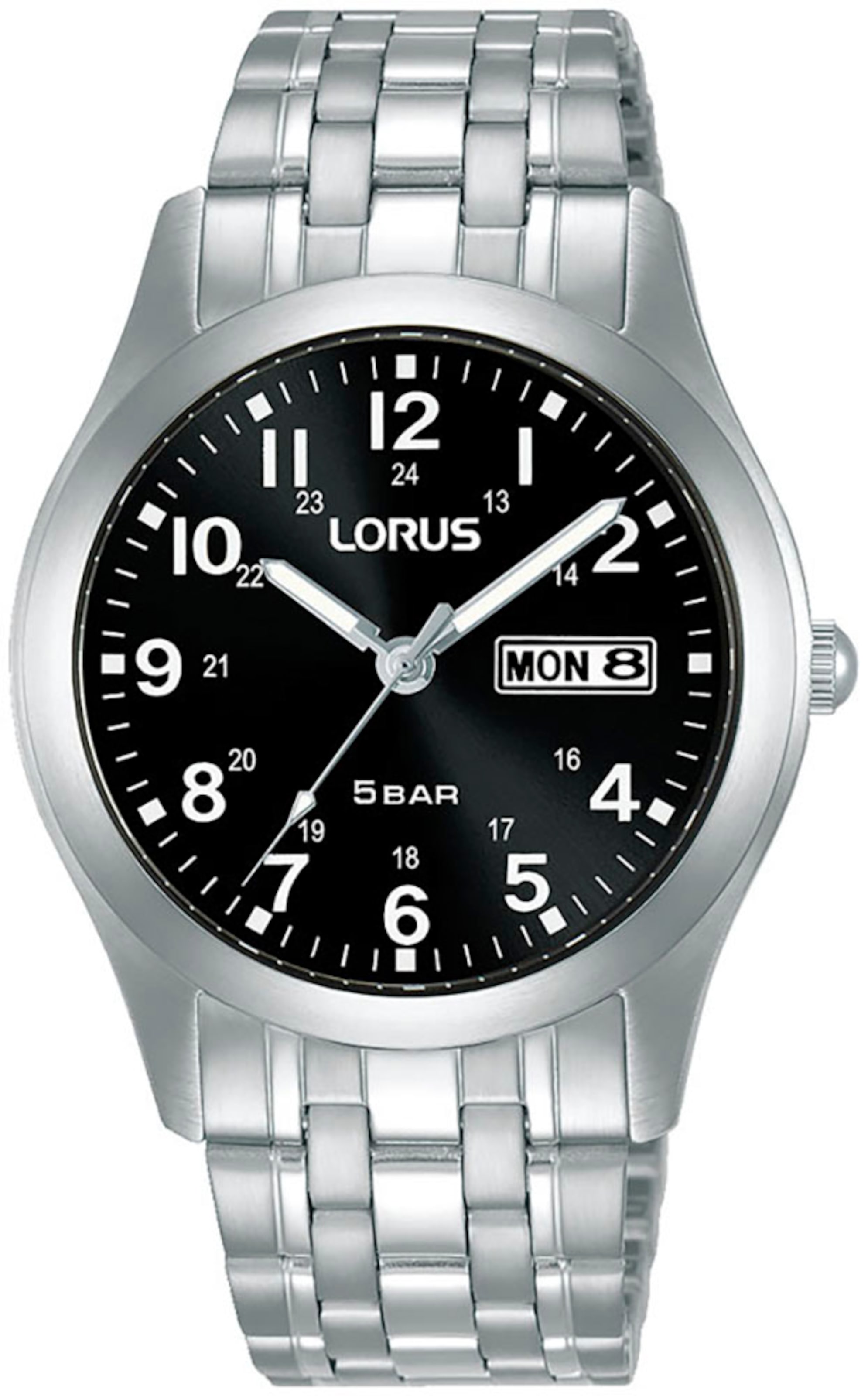LORUS Analog Watch in Silver: front