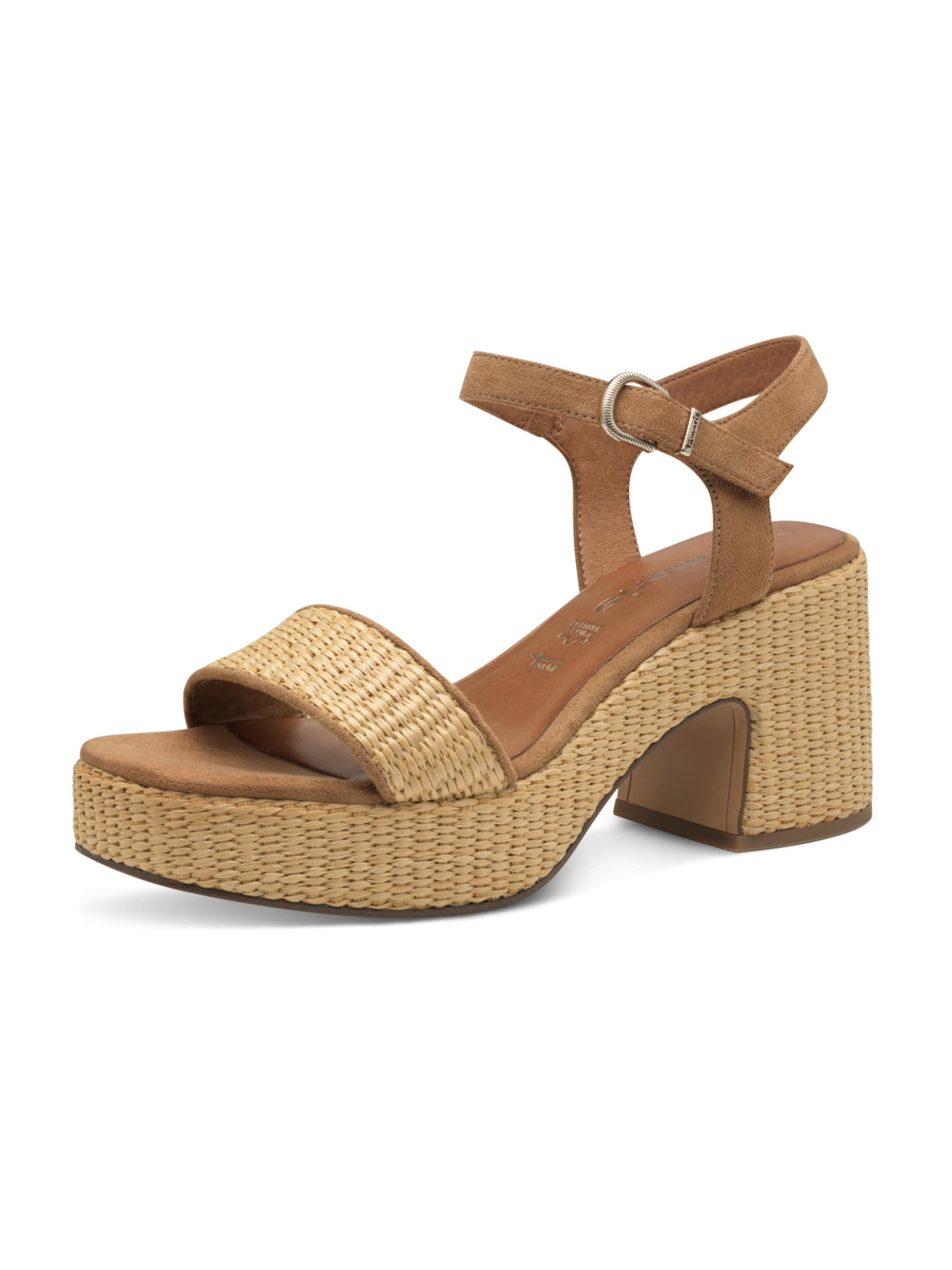 Sandales Tamaris en marron : devant