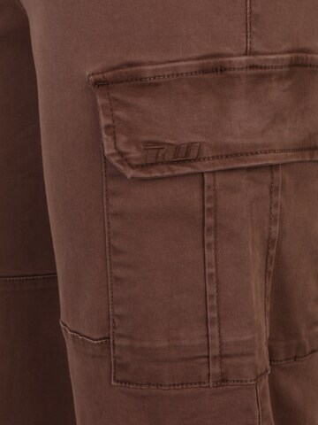 Regular Pantalon cargo Tally Weijl en marron