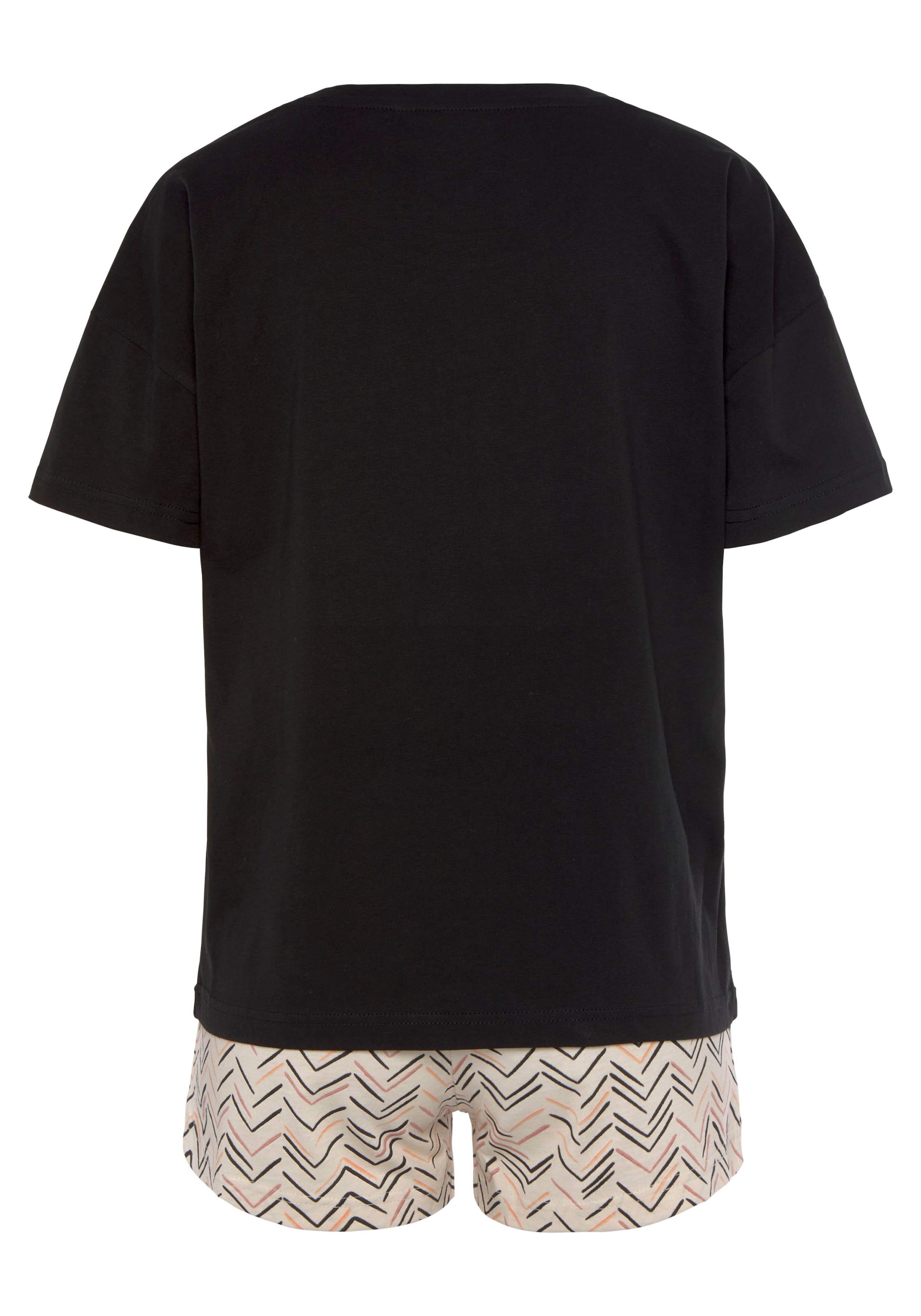 melns VIVANCE Pidžama ar šortiem 'Dreams'