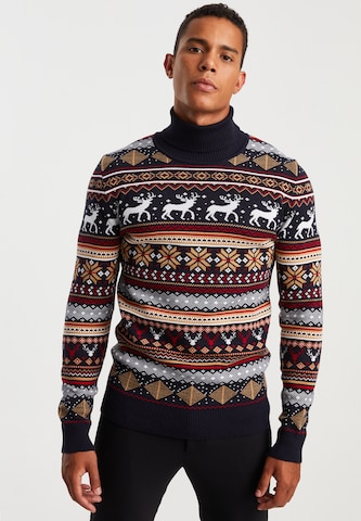 Leif Nelson Sweater in Blue: front