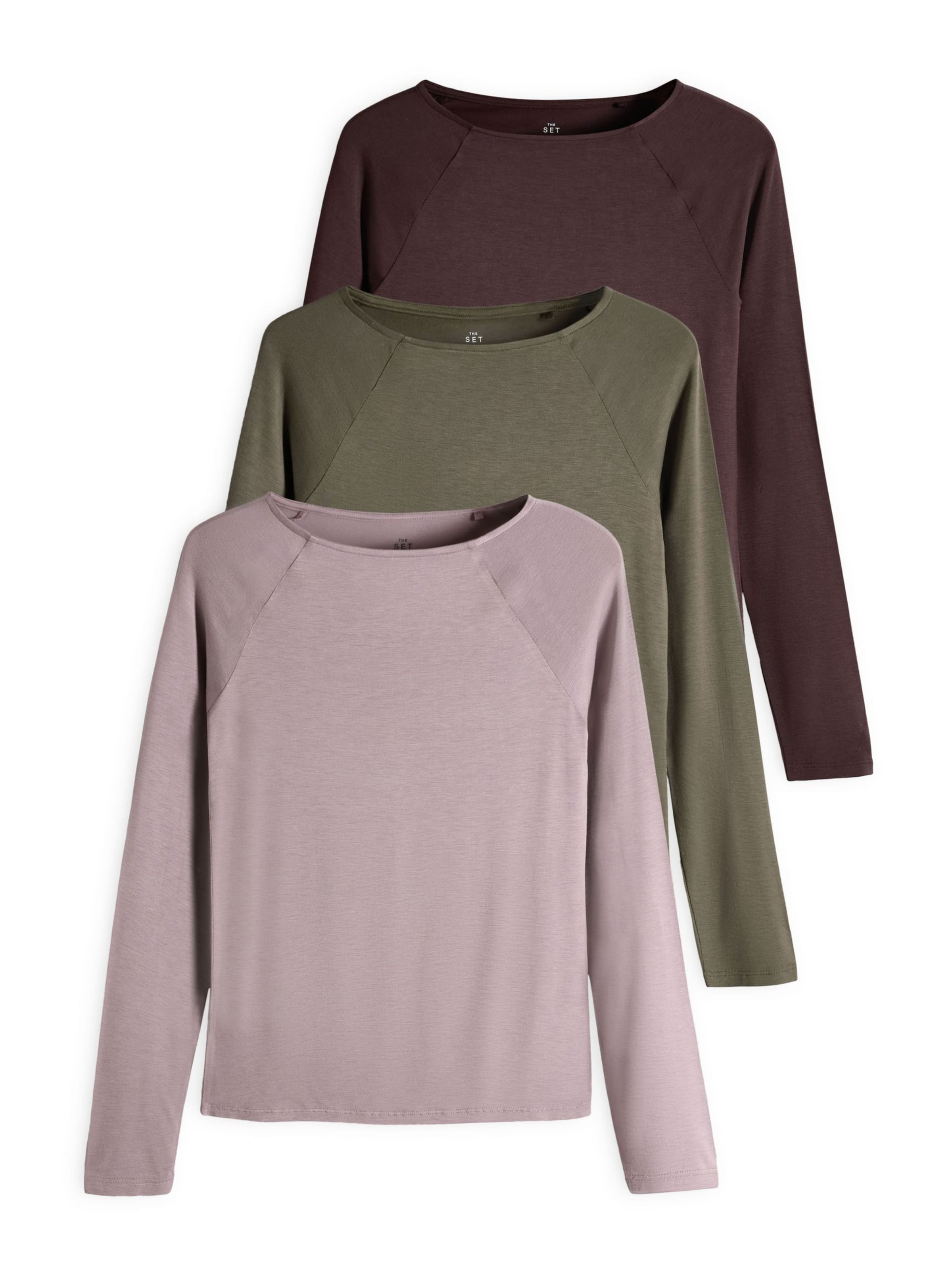 The Set Shirt in Braun: Vorderseite