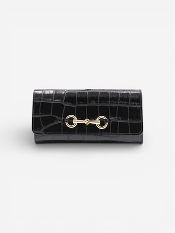 Cheval Firenze Wallet 'GRANT CROC' in Black: front