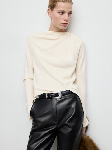 MANGO Blouse 'LUCIA' in Beige: front