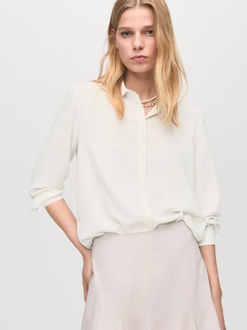 MANGO Blouse 'Basic' in White: front