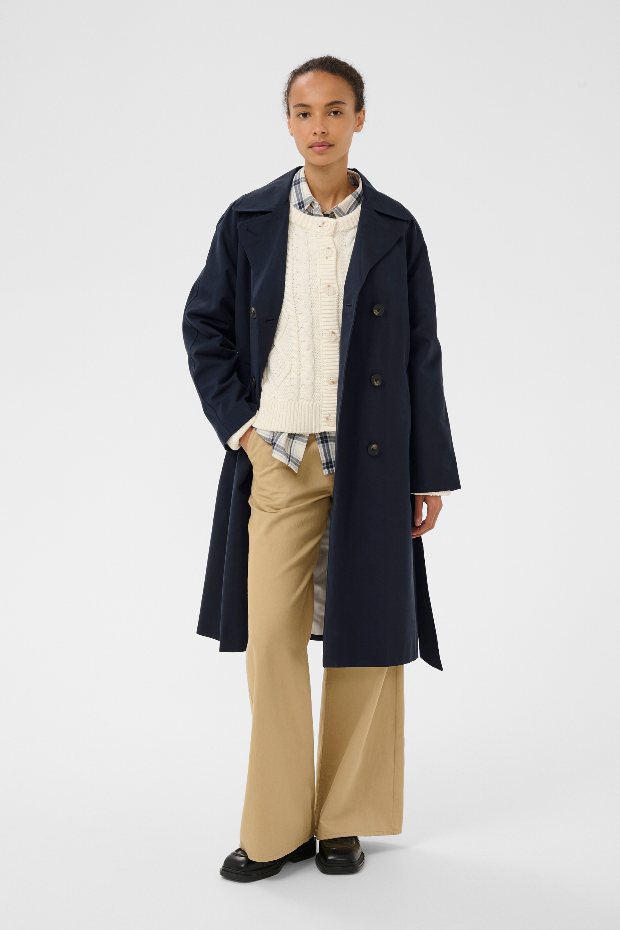 Part Two Tussenmantel 'PWAubrie' in Blauw