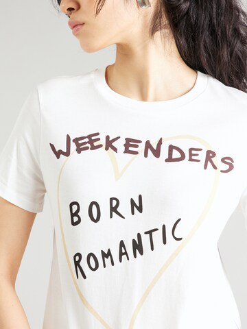 T-shirt 'NERVI' Weekend Max Mara en blanc