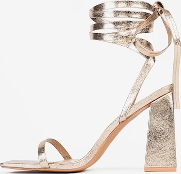 Celena Strap sandal 'Charney' in Gold: front