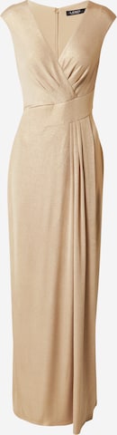 Lauren Ralph Lauren Večerné šaty 'CHENCHO' - Zlatá: predná strana