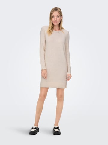 ONLY Knitted dress 'Rica' in Beige