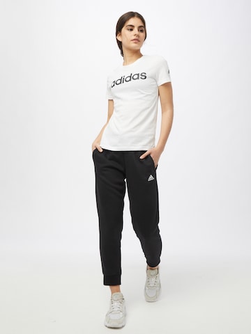 ADIDAS SPORTSWEAR Funkcionalna majica 'Essentials  Logo' | bela barva