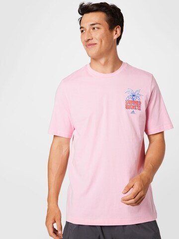 ADIDAS SPORTSWEAR Funkcionalna majica 'Summer Buckets' | roza barva: sprednja stran