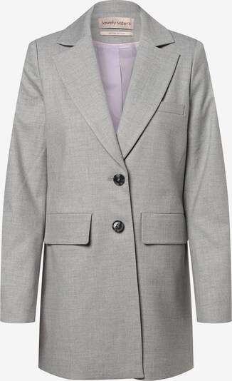 Lovely Sisters Blazer 'Bonnie' en gris chiné, Vue avec produit