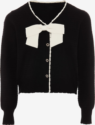 NAEMI Knit Cardigan in Black: front