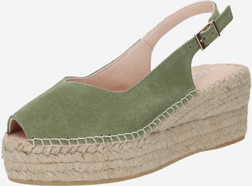 MACARENA Remienkové sandále - Zelená: predná strana