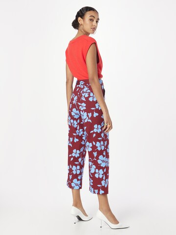 Weekend Max Mara Wide leg Pleated Pants 'STEGOLA' in Red