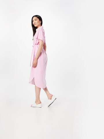 VERO MODA Skjortklänning 'BUMPY' i rosa