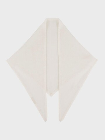 Écharpe SILK & CASHMERE en blanc : devant