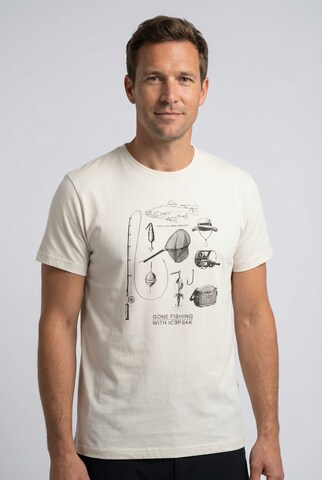 ICEPEAK T-Shirt in Beige: Vorderseite