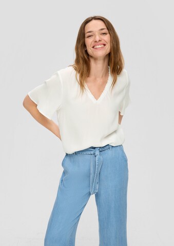s.Oliver Blouse in Wit: voorkant