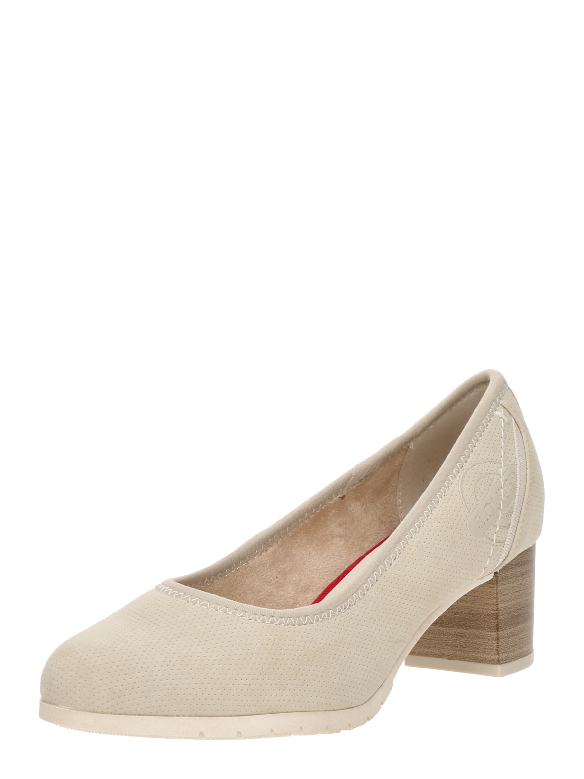 s.Oliver - Zapatos con plataforma en beige: frente