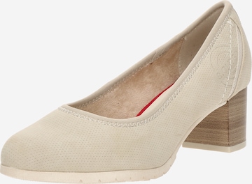 Pumps de la s.Oliver pe bej: față