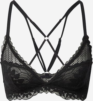 AERIE Triangle Bra 'TRIBAL' in Black: front