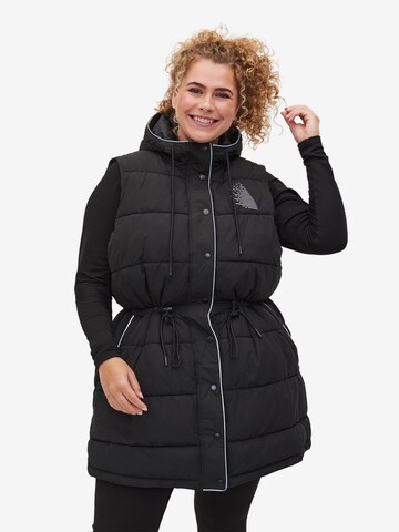 Gilet 'Atrine' Active by Zizzi en noir : devant