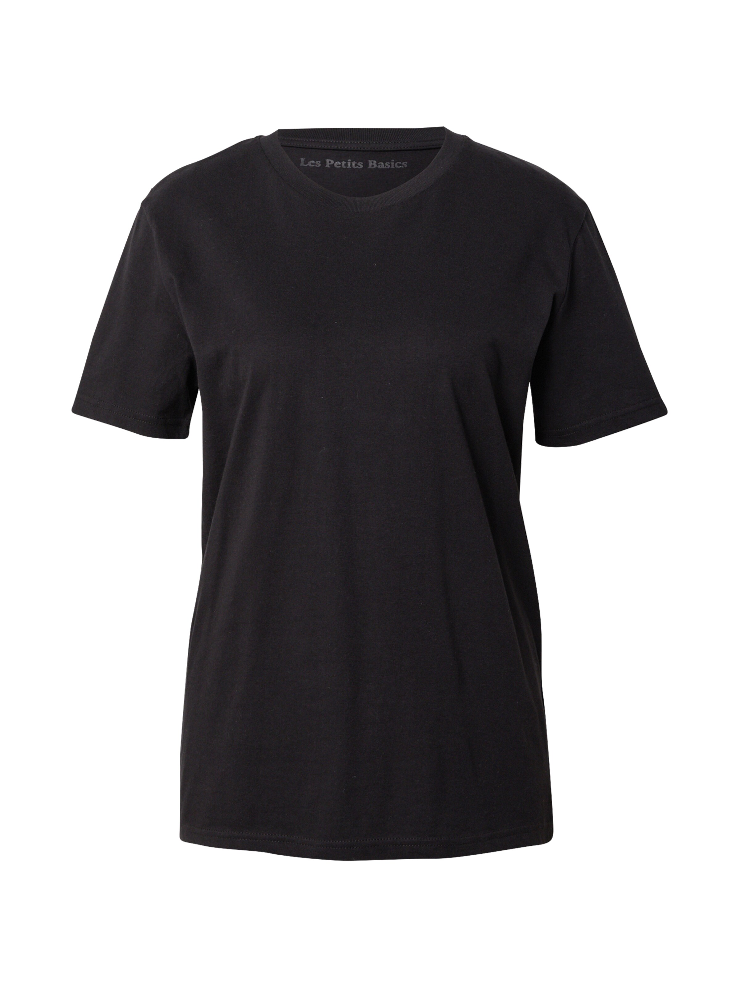 Les Petits Basics Shirt 'Les Alpes' in Black: front