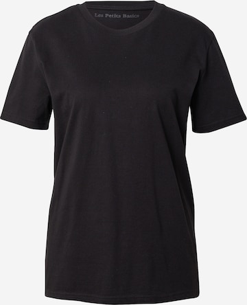 Les Petits Basics Shirt 'Les Alpes' in Black: front