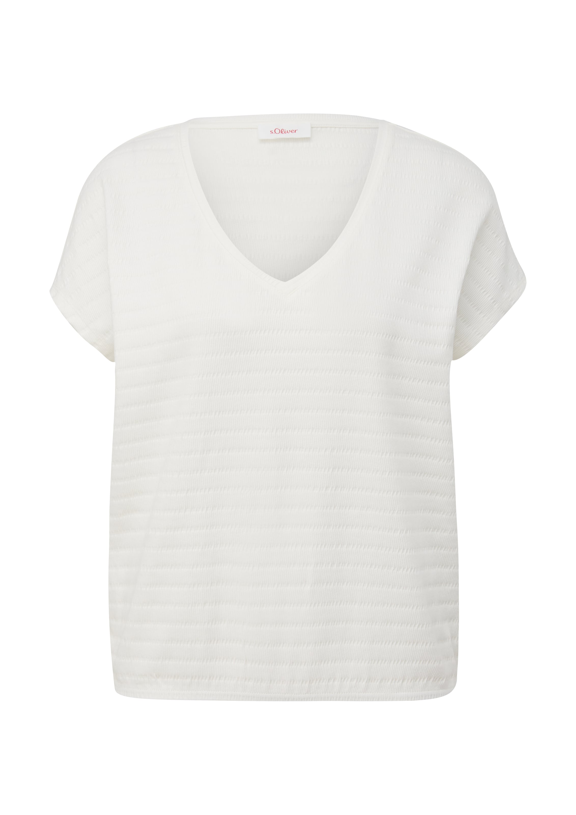 s.Oliver T-Shirt in Beige: Vorderseite