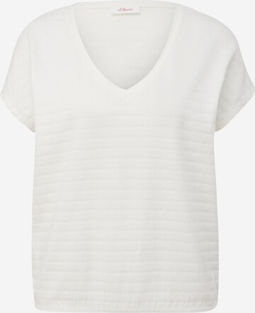 T-shirt s.Oliver en blanc : devant