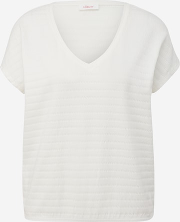 T-shirt s.Oliver en blanc : devant