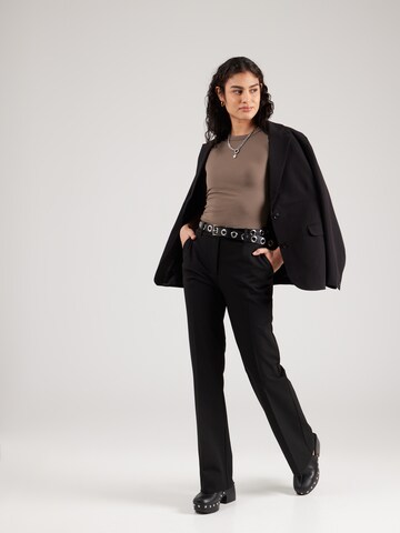 Samsøe Samsøe Bootcut Pantalon 'Lota' in Zwart