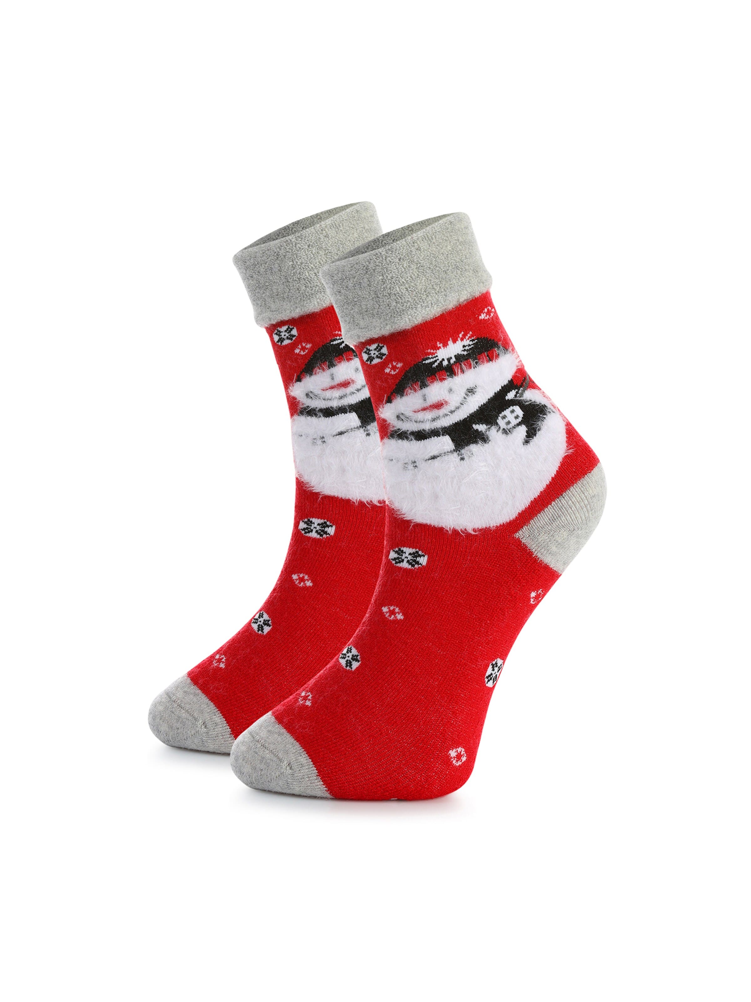 Crea Socks Sukat 'Weihnachten Santa' värissä punainen