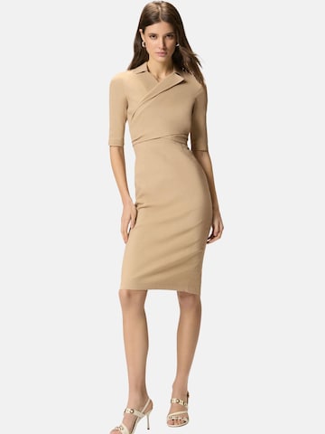 PINKO Dress 'PINKO ALLYSON ABITO LINO STRETCH ABITO' in Beige: front