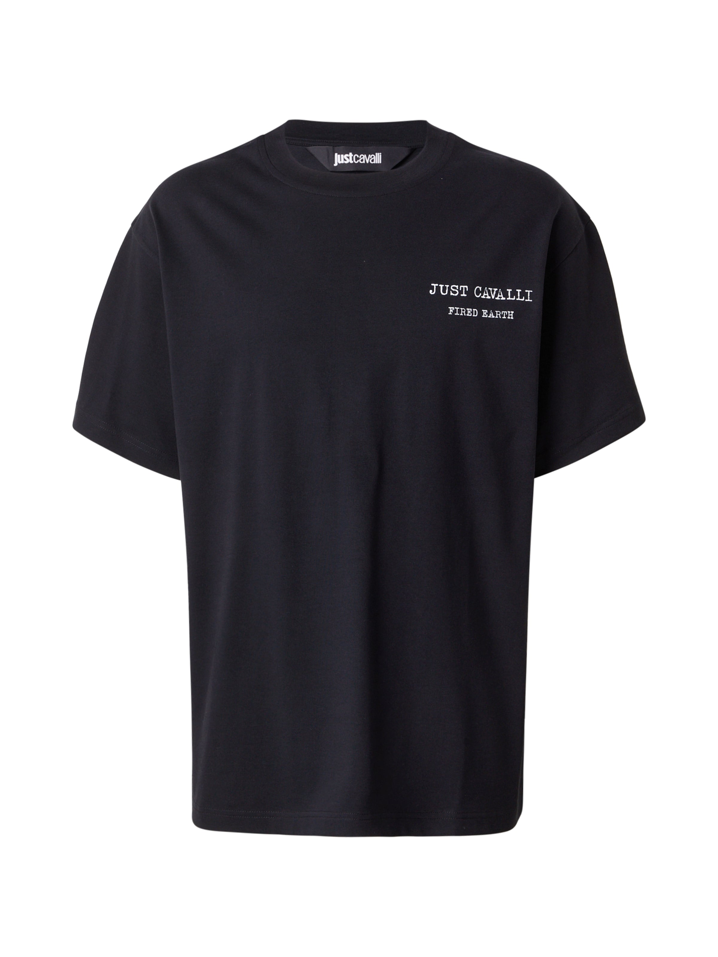 Just Cavalli T-shirt i svart: framsida