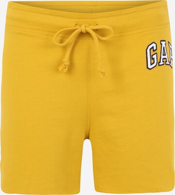 regular Pantaloni di Gap Tall in giallo: frontale