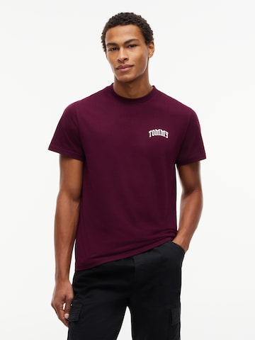 Tommy Jeans Μπλουζάκι σε λιλά: μπροστά