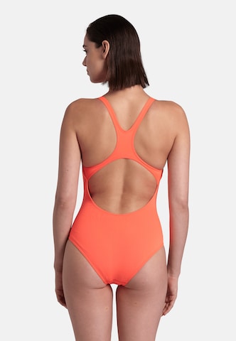 ARENA Bustier Sportbadeanzug 'TEAM PRO SOLID' in Orange