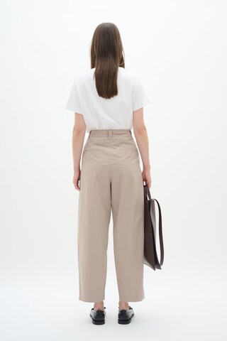 InWear Regular Bandplooibroek 'Dixie' in Beige