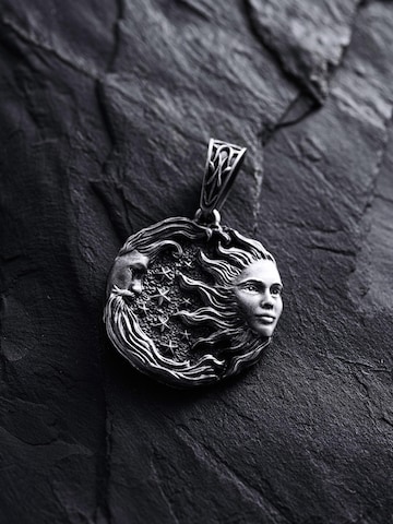 Pendentif 'SUN and MOON' REYTEL en argent