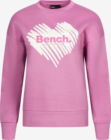 BENCH Sweatshirt in Lila: Vorderseite