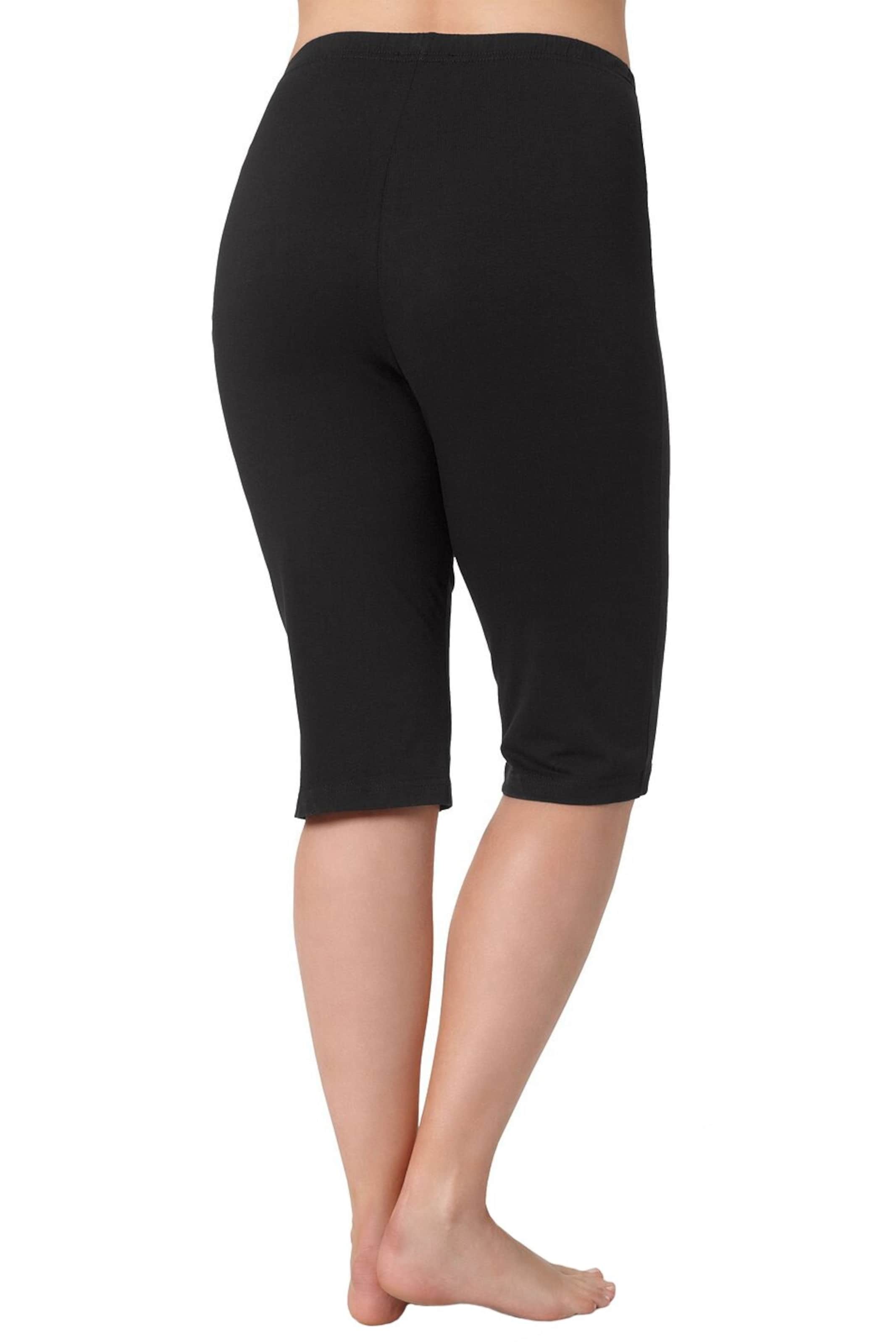 Ulla Popken Slimfit Leggings in Schwarz
