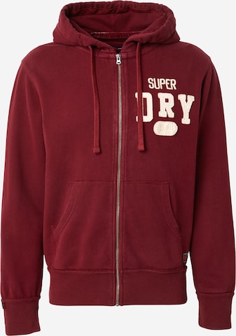 Superdry Collegetakki värissä punainen: etupuoli